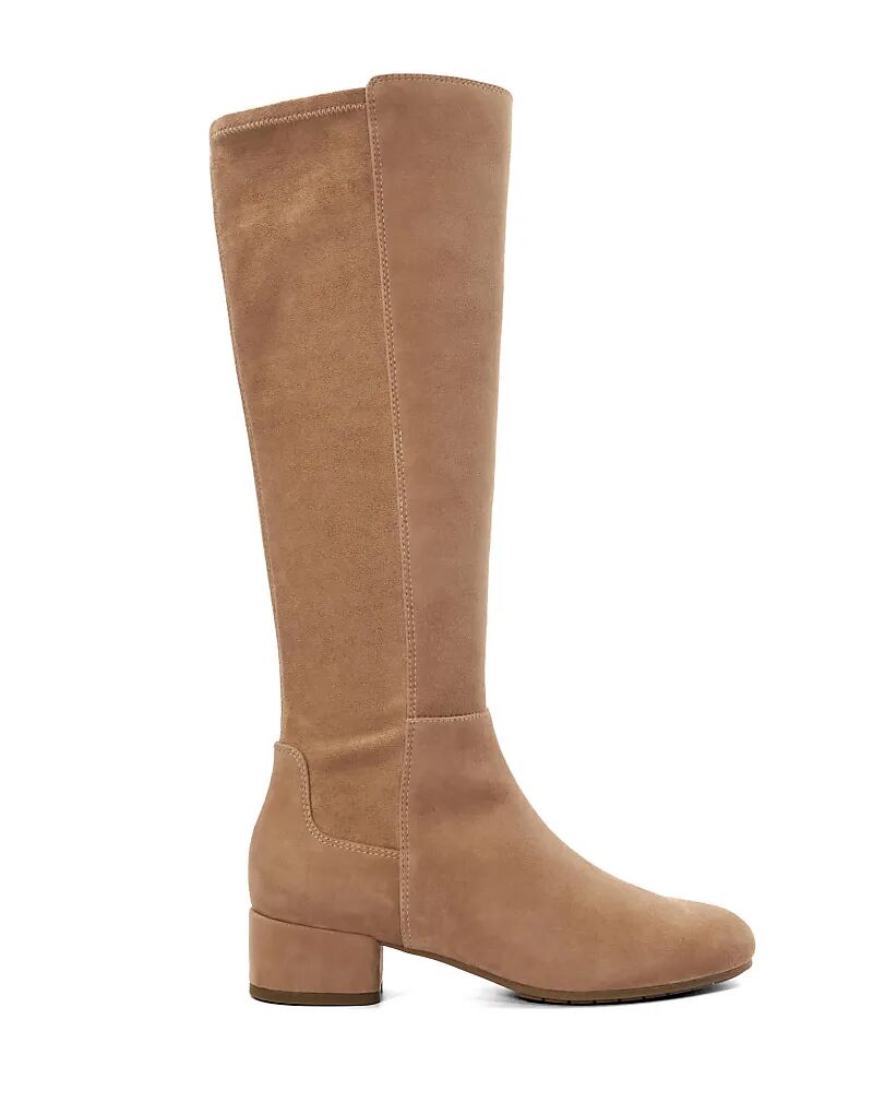 Сапоги Dune London Wide fit wf tayla до колена в карамельном цвете