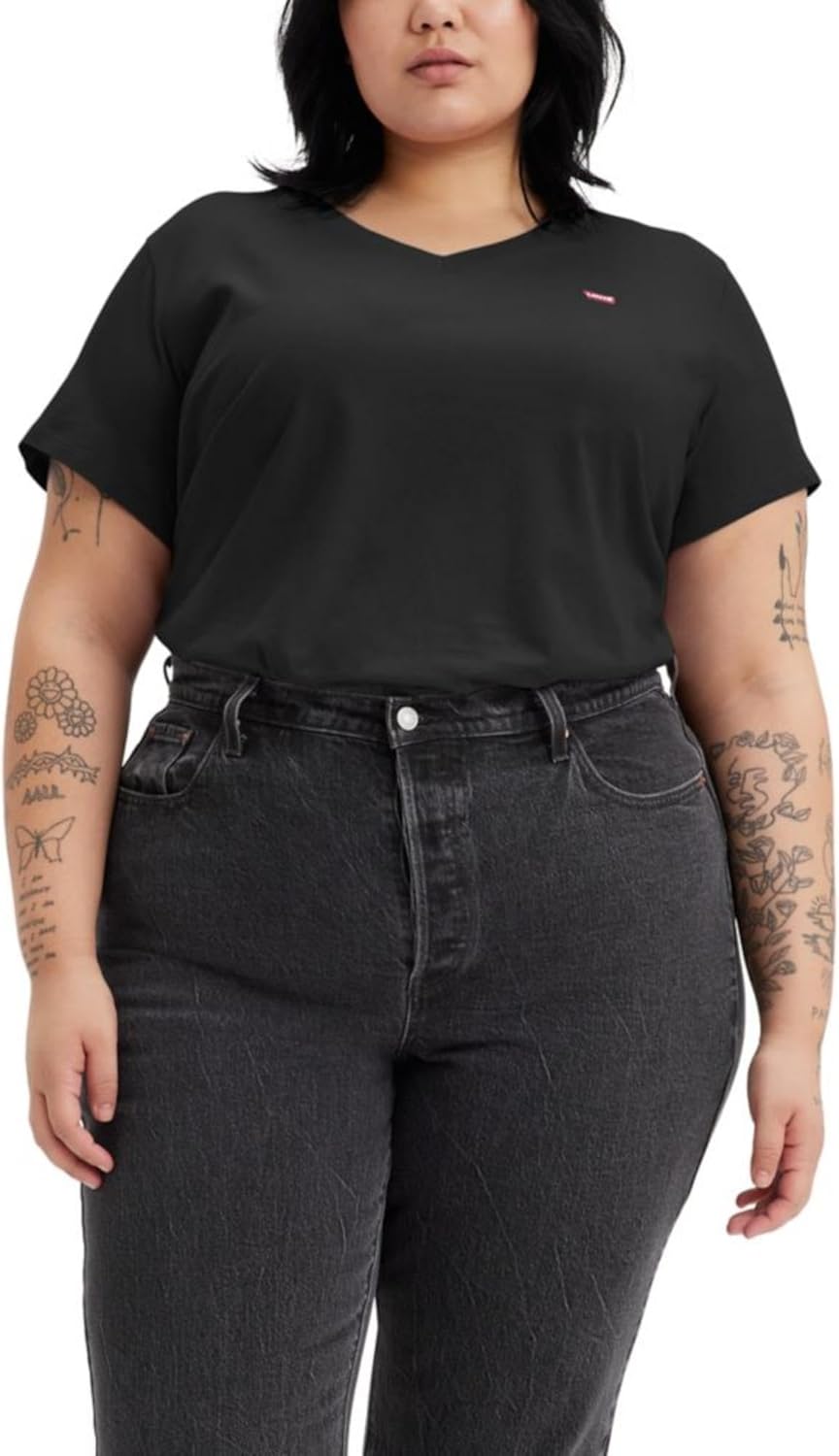 

Женская футболка Levi's Perfect с V-образным вырезом, Caviar