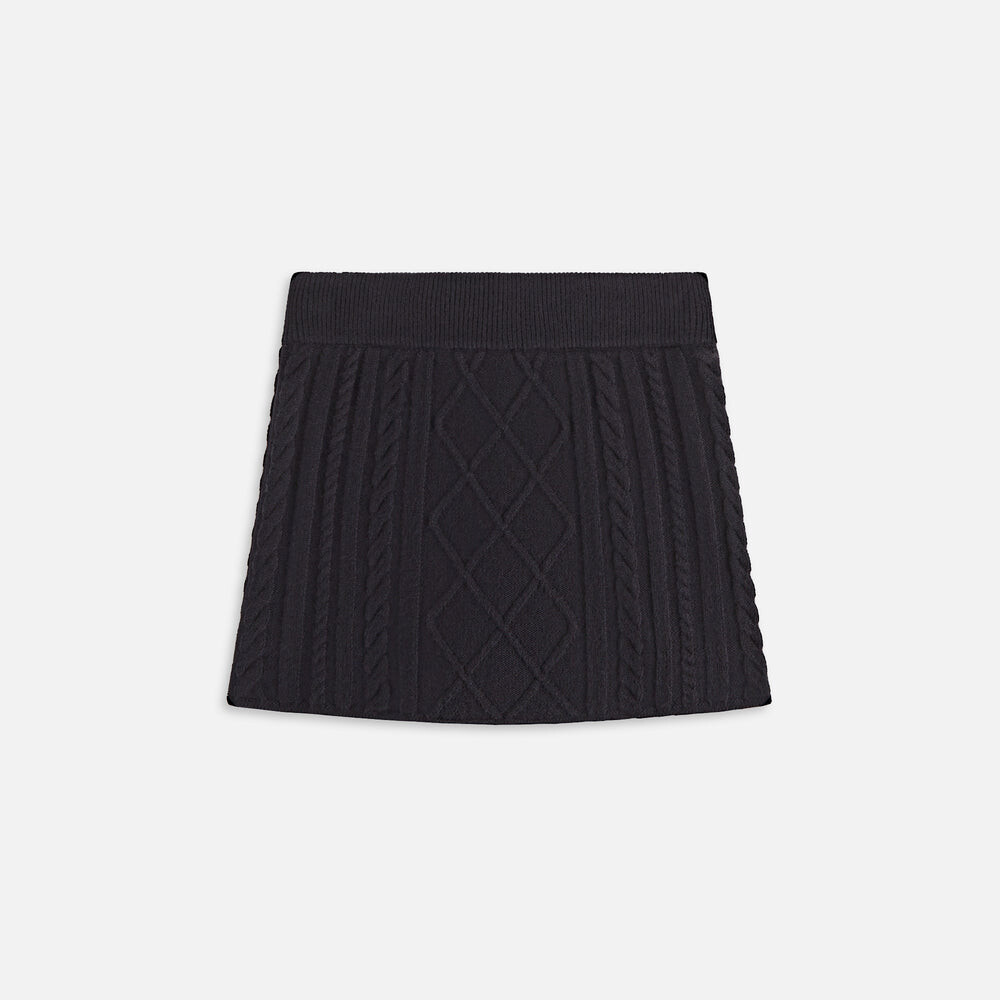 

Юбка Kith Women Ember Cable Knit Mini Skort, черный