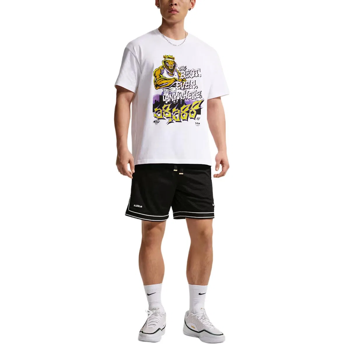 Футболка LeBron Big Kids Nike, White — фото 3