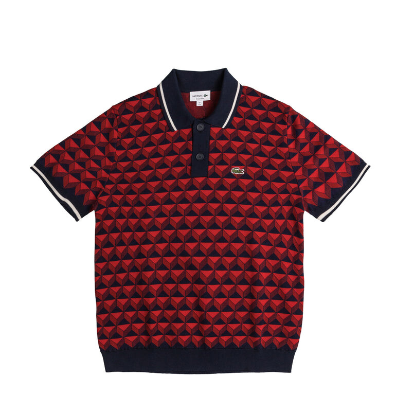 

Свитер Robert George Motif Polo Collar Sweater Lacoste, синий