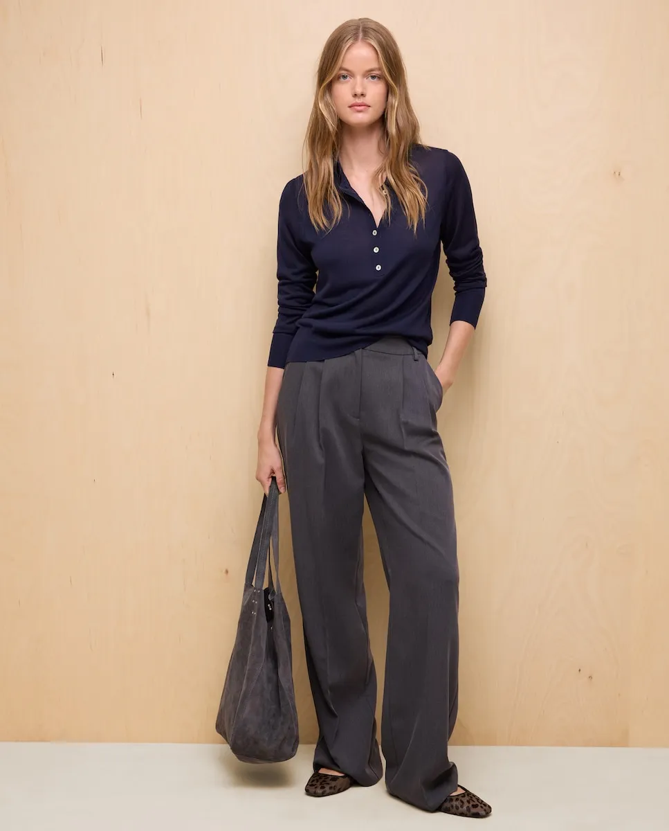 

Женские однотонные брюки Easy Wear, светло-серый