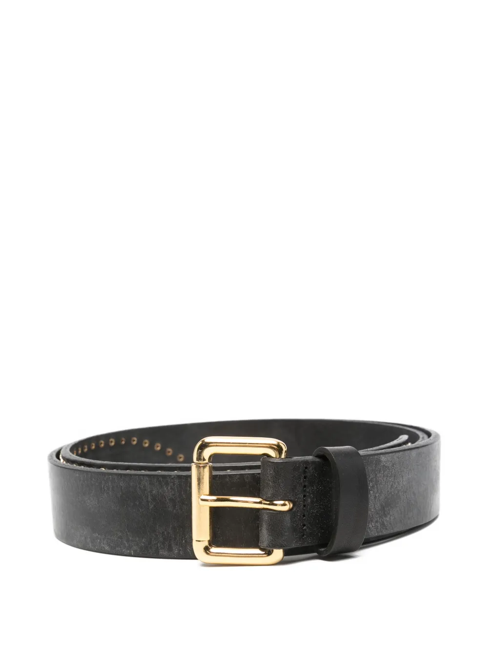 

Ремень с пряжкой, украшенной заклёпками Tela, черный