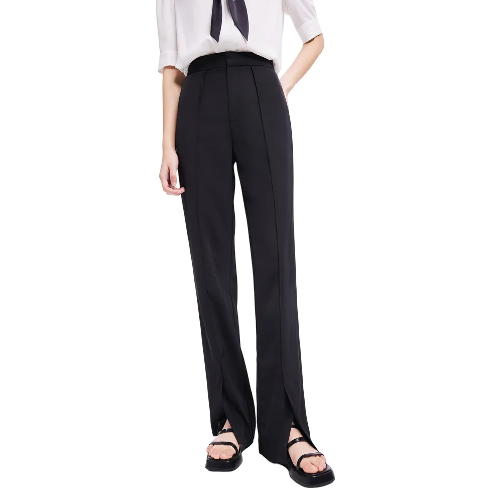 

Брюки с высокой талией Lily Split Fit, черный
