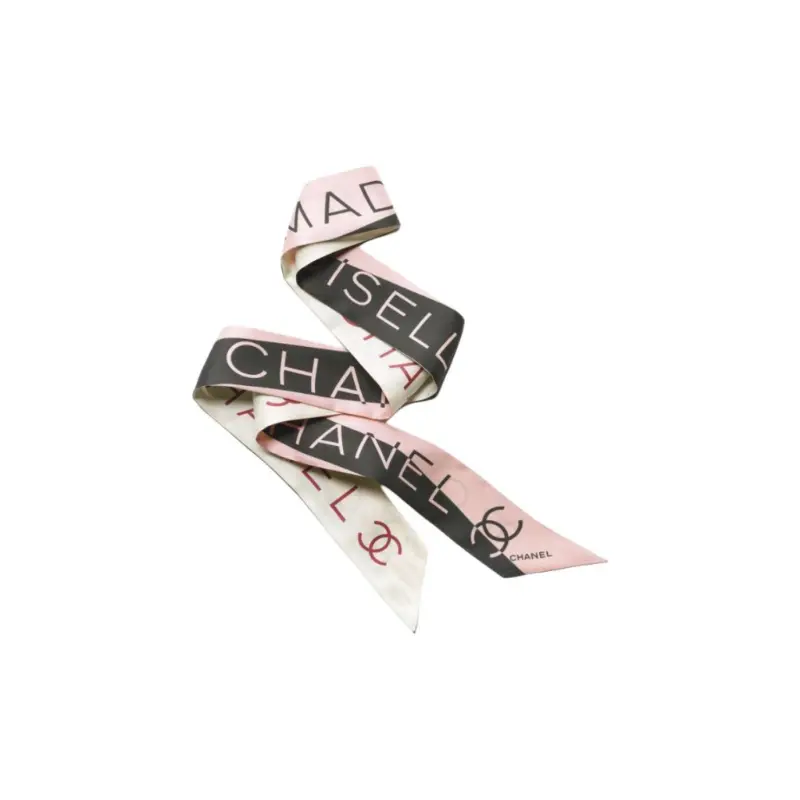 

CHANEL Шёлковый шарф унисекс разноцветный, Multicolor