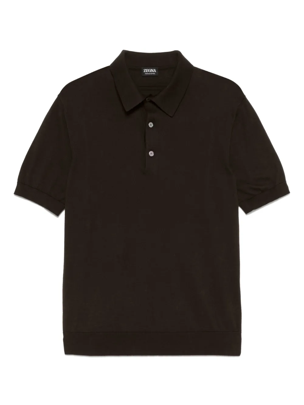 

Хлопковая рубашка-поло Zegna, коричневый