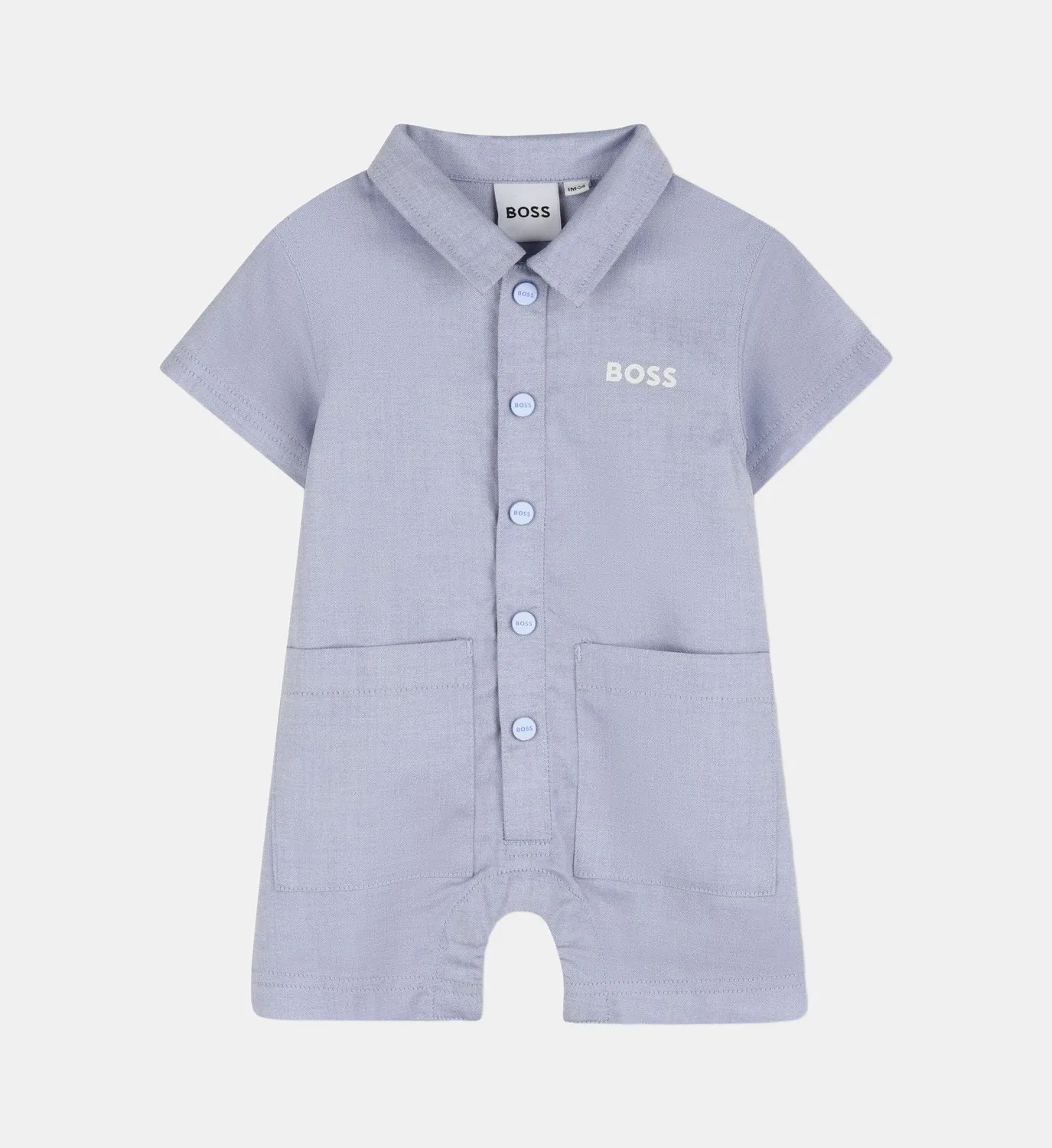 Комплект: комбинезон и панамка Boss Kidswear, синий — фото 3