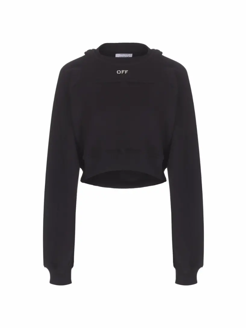 

Свитшот с эффектом многослойности Off-White, черный
