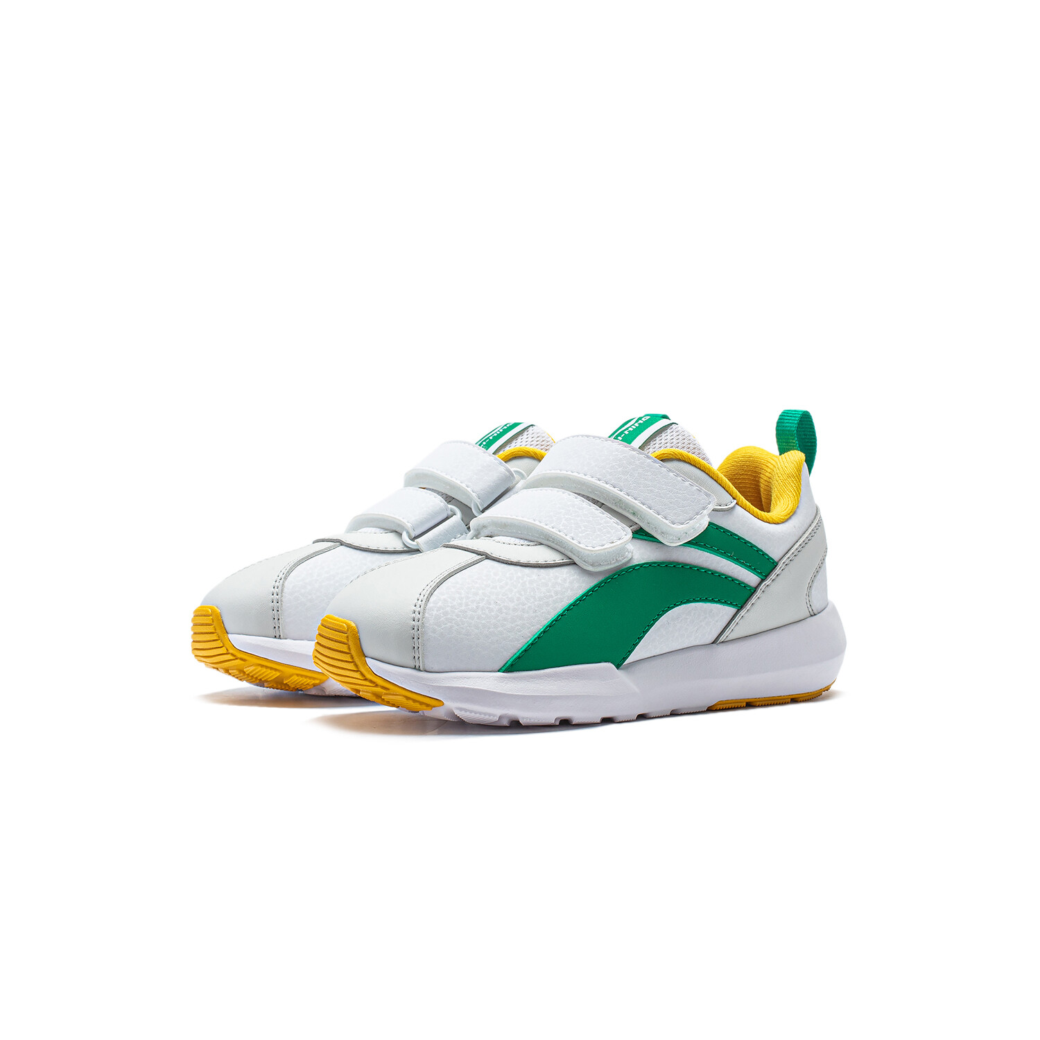 Кроссовки LINING YOUNG Sports Life Collection Kids Lifestyle Shoes Kids Low-top Standard White/light Lime/pepper Green, зеленый — фото 3