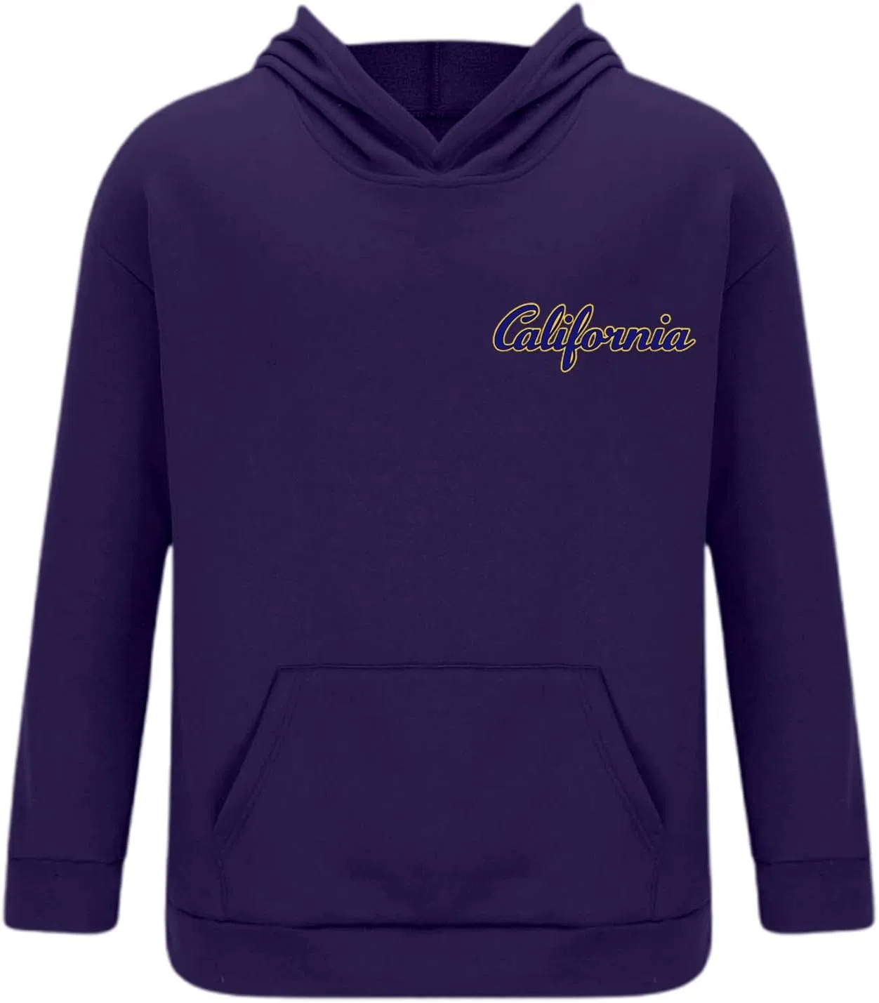 Мужской спортивный костюм из 2 предметов с капюшоном и штанами, Vintage California, A02-dark Purple — фото 4