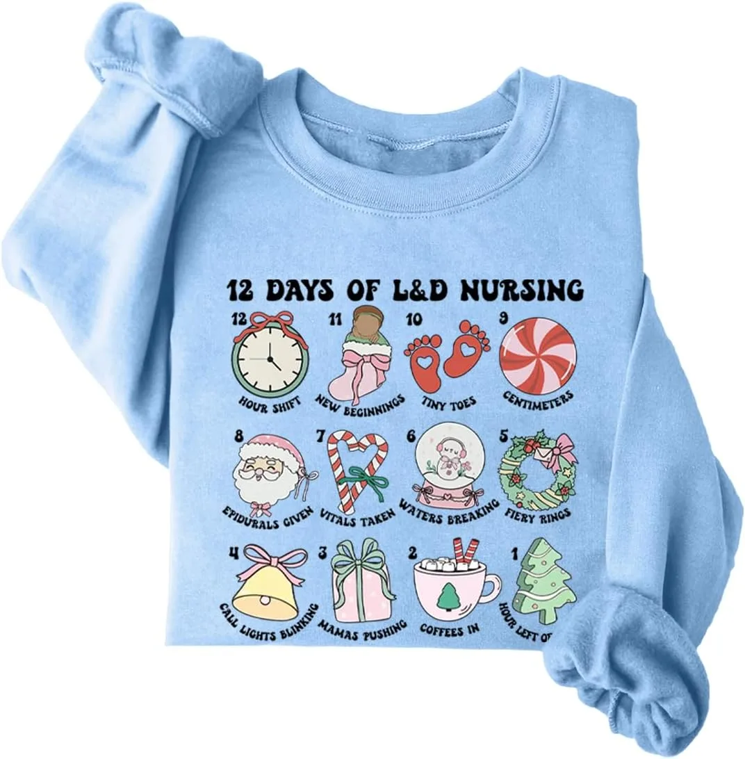 

Толстовка для медсестры роддома "12 дней родовспоможения" JIONOCY