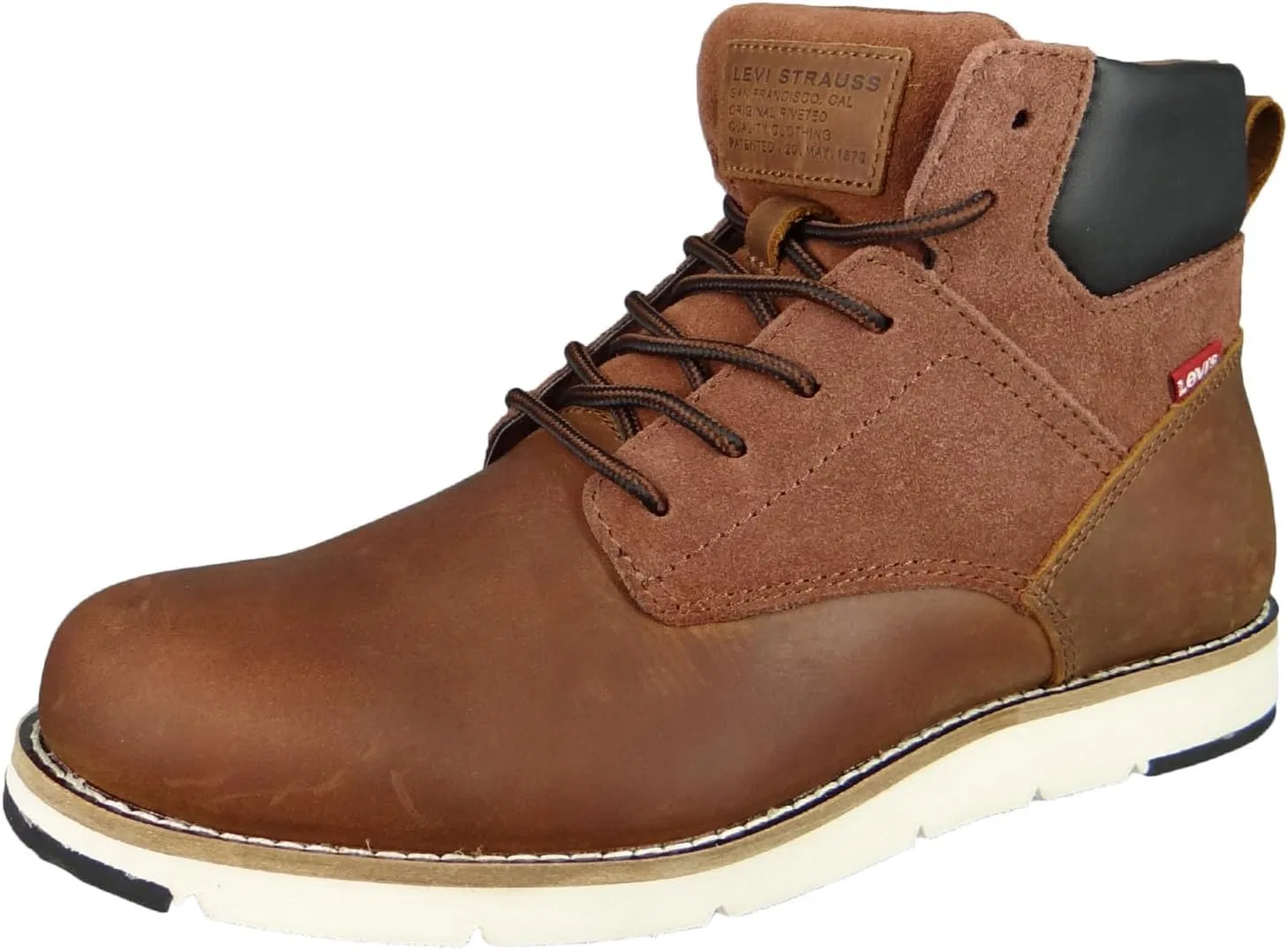 Женские джинсы Levi's, туфли Levi's на шнуровке, Brown