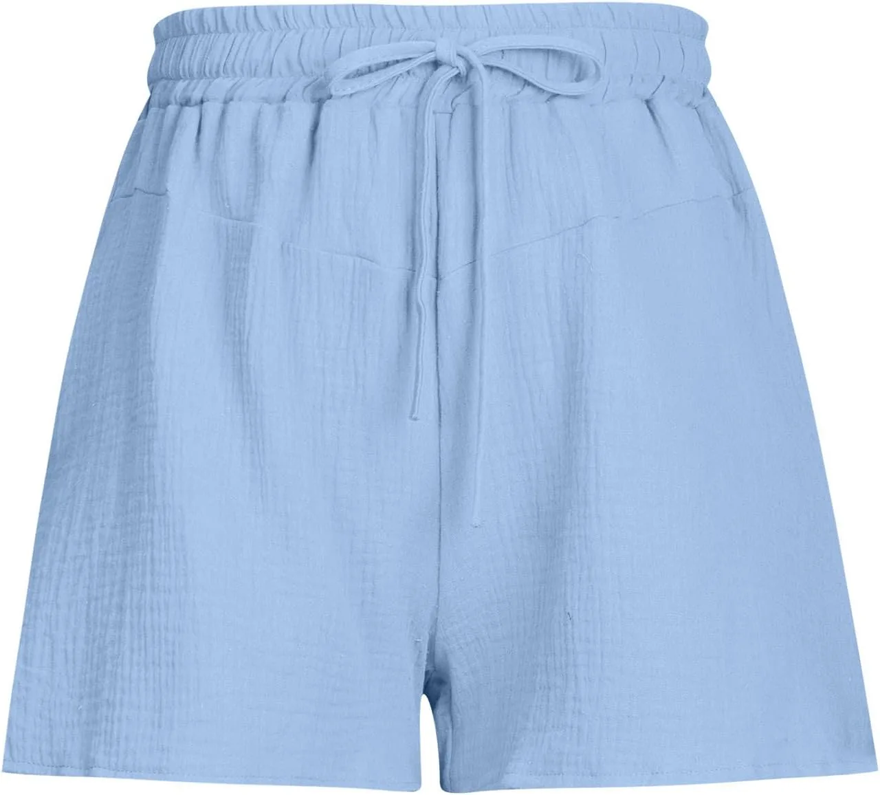 Женские шорты Casual летние хлопковые свободные Comfy Plus Size с карманами — фото 4