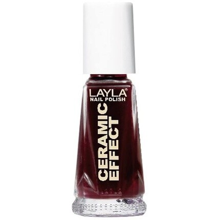 Cosmetics 1243R23-014 Лак для ногтей с керамическим эффектом вамп-красный, 0,34 унции, Layla