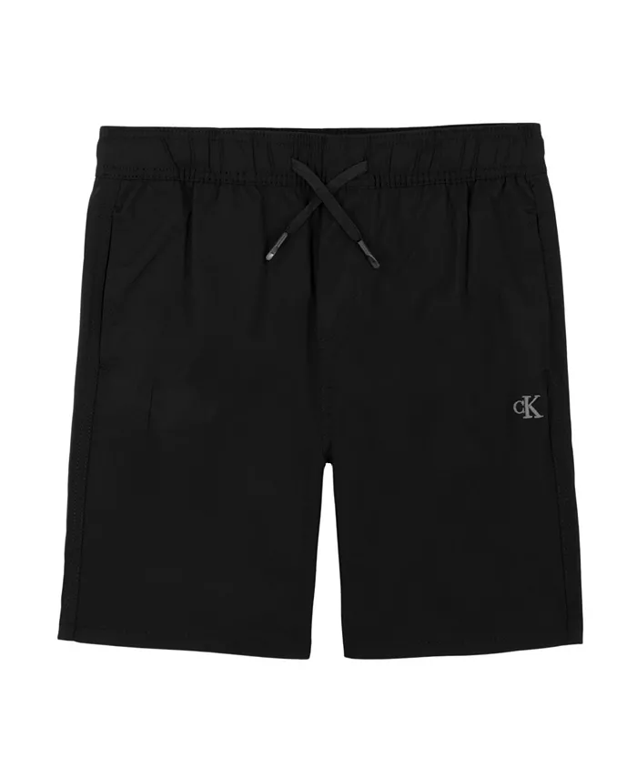 

Технологичные шорты Big Boys Calvin Klein, черный