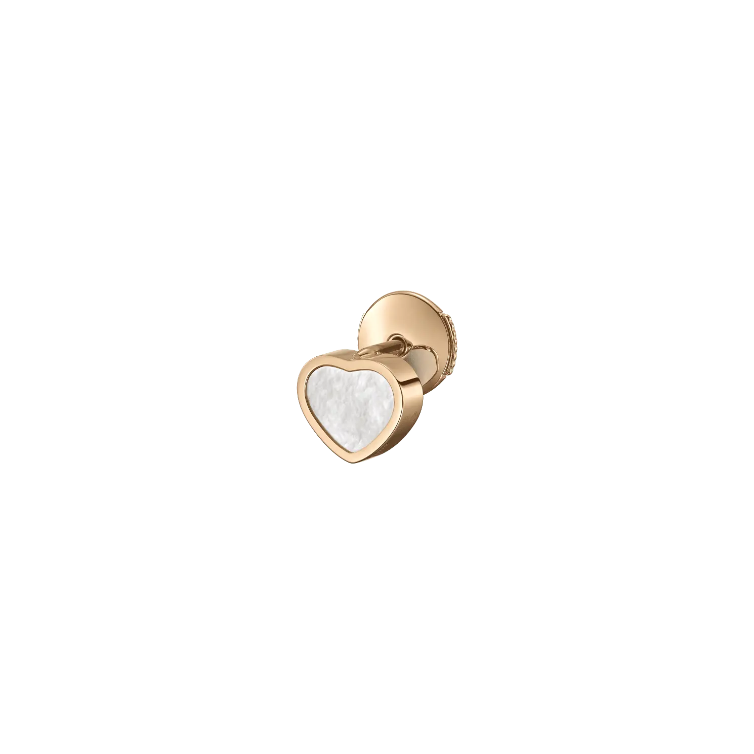 

Серьги Chopard My Happy Hearts - Одинарная серьга, розовое золото, перламутр