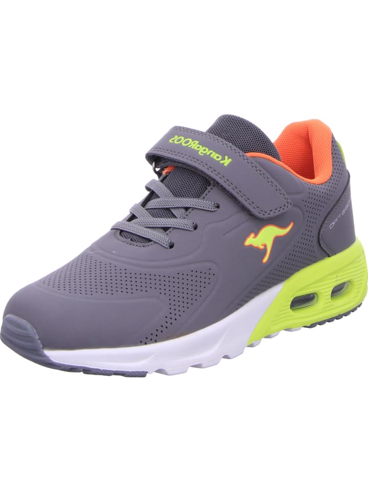 

Кроссовки на шнуровке Kangaroos, цвет grau/lime