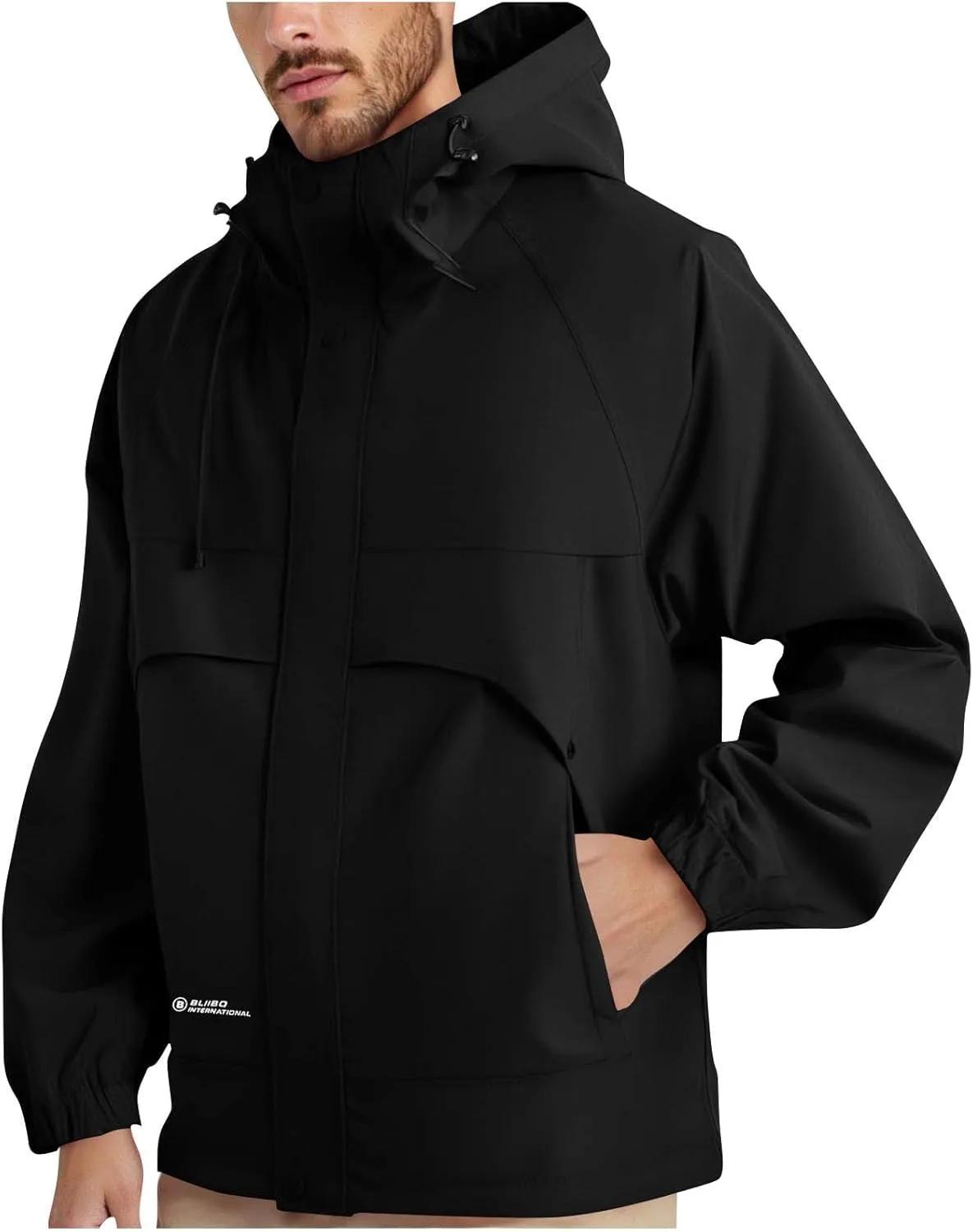 Куртка мужская утепленная для походов и кемпинга, ветровка, дождевик Unisex Waterproof для велоспорта и активного отдыха generic, черный
