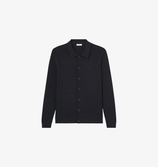 

Кардиган Saint Polo-Clar с длинными рукавами и ребристым узором Reiss, синий