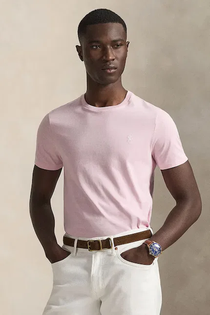 Футболка базовая хлопковая Polo Ralph Lauren, розовый