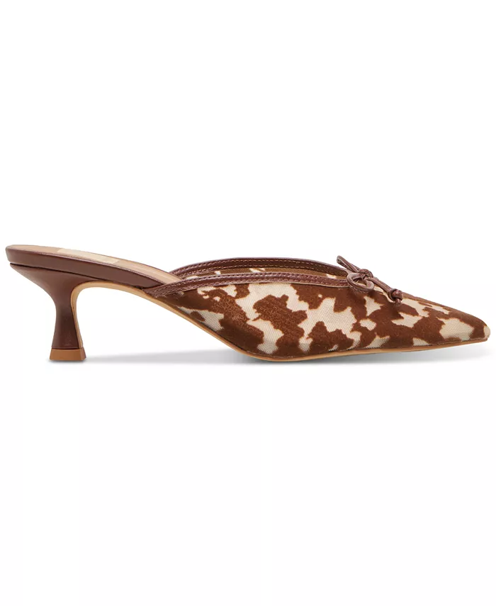 Женские мюли на низком каблуке Cleo Bow Slip-On Dolce Vita, коричневый — фото 2