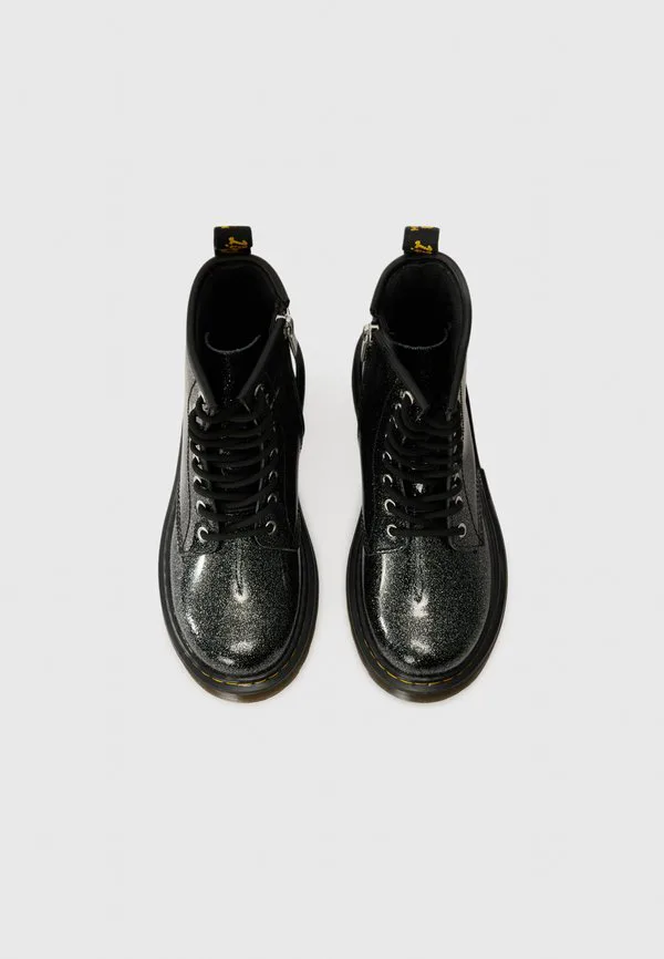 Ботильоны на шнуровке Dr. Martens, Black/Silver-Coloured Glitter — фото 4
