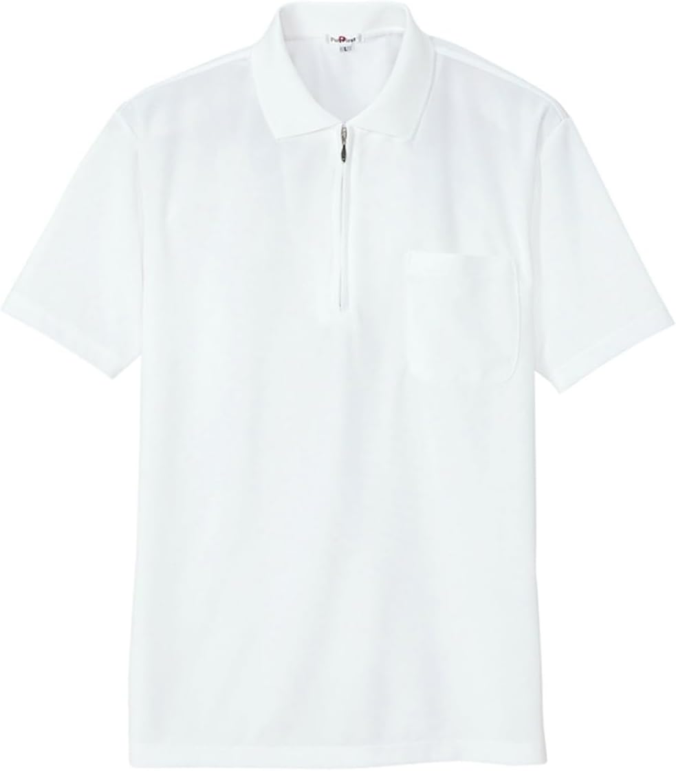 

Футболка-поло Aitos #AZ-10581 с коротким рукавом и застежкой-молнией, быстросохнущая (обеспечивающая прохладу и комфорт) Aitoz, белый