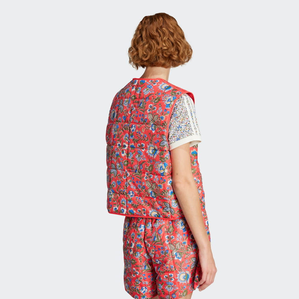 Жилет Adidas Originals x Liberty London Quilted, красный — фото 3