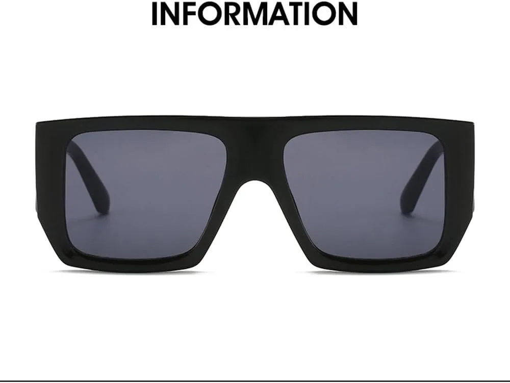 

Большие солнцезащитные очки для женщин в стиле ретро с широкими дужками, черные, солнцезащитные очки UV400 для мужчин, модные солнцезащитные очки HYYZZC, C1blackgrey