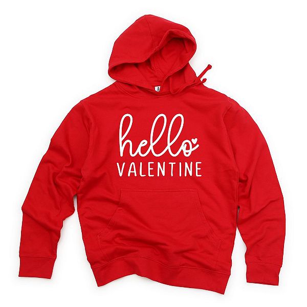 

Худи Hello Valentine Cursive Simply Sage Market, Red
