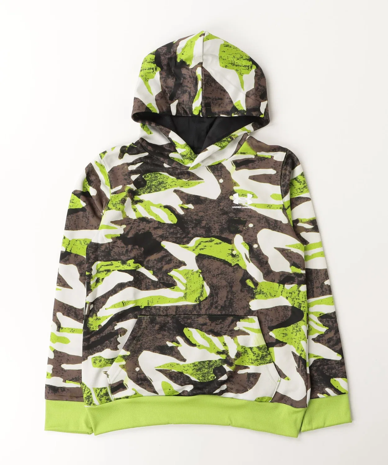 Толстовка Under Armour UA Tech Terry Print флисовая, арми