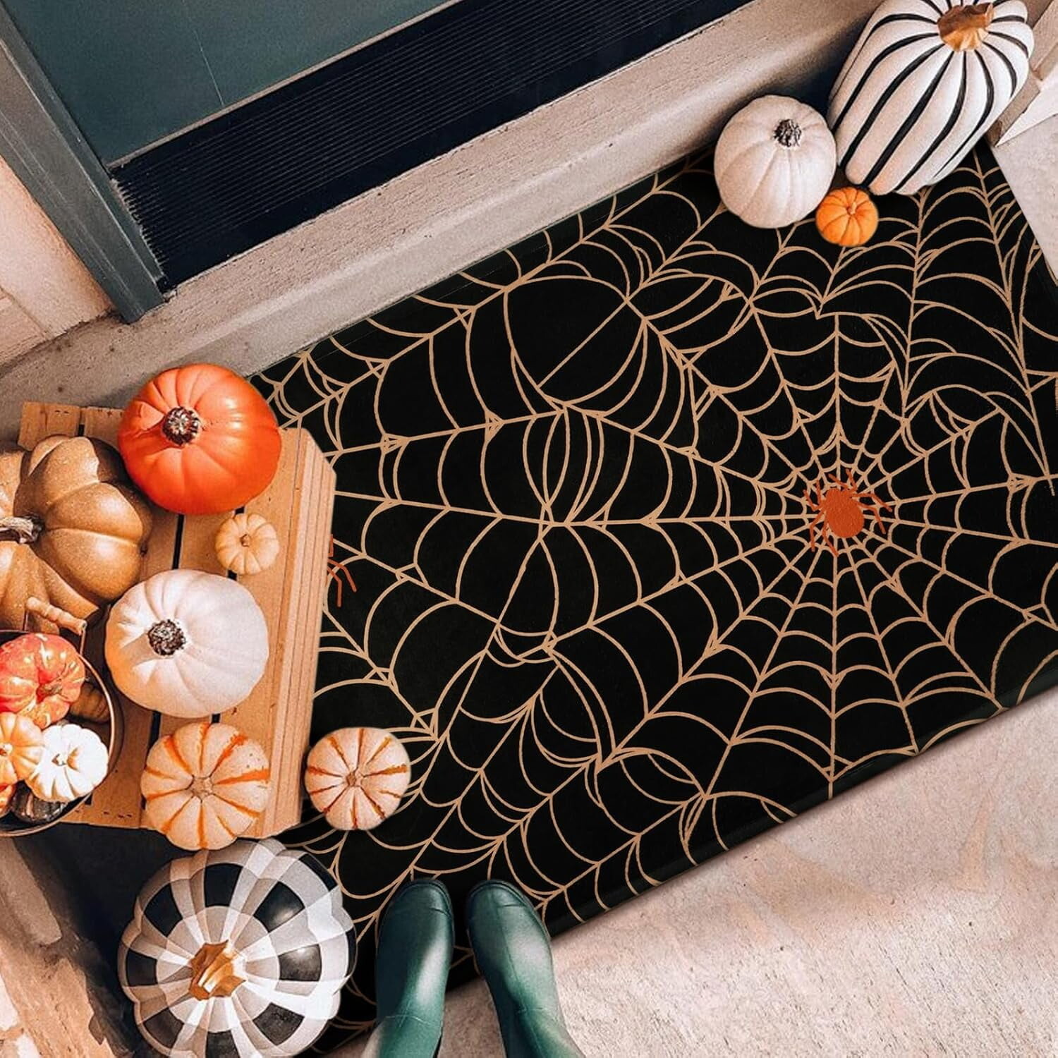 

Уличный коврик в виде паутины BLEUM CADE 18 x 30 дюймов, черный