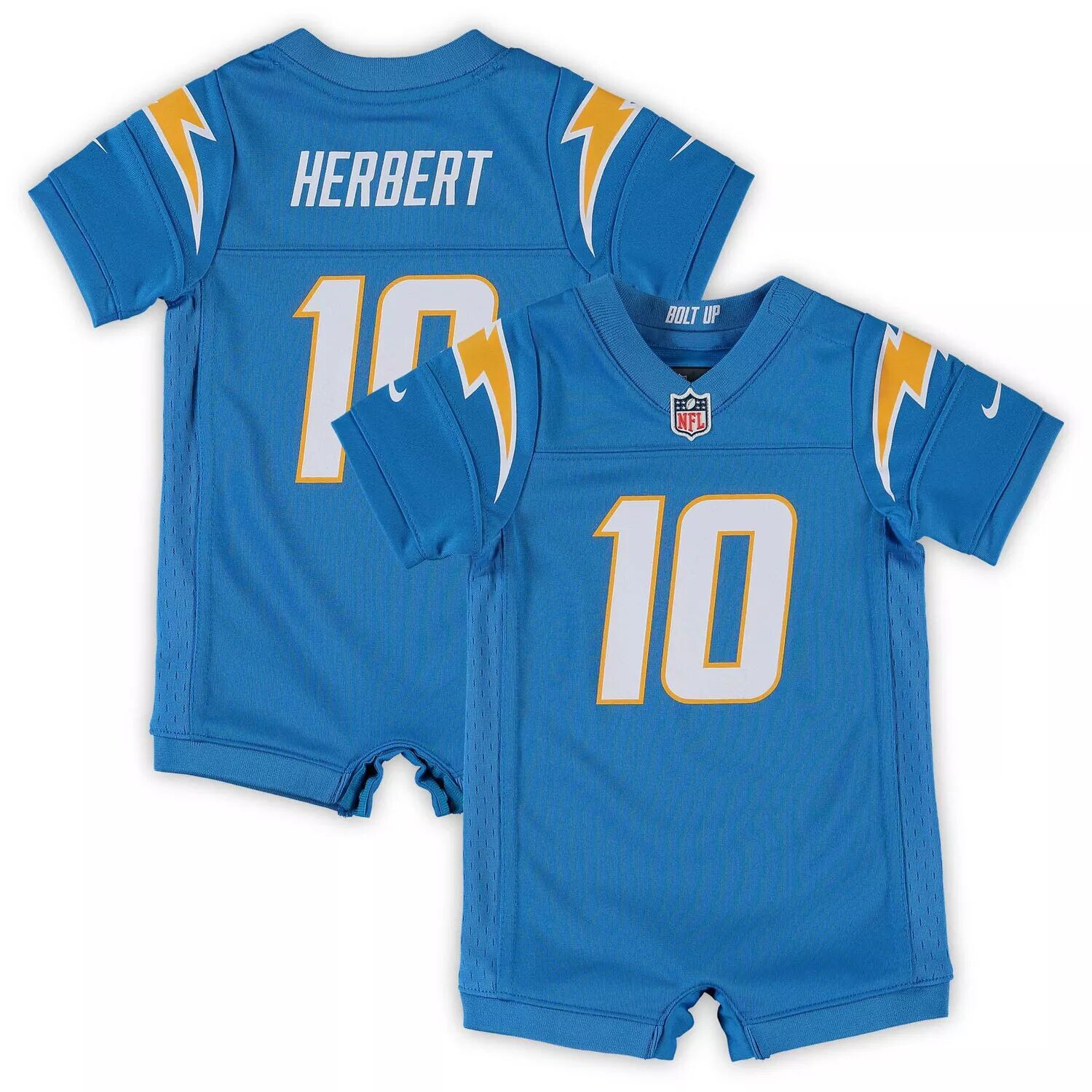 Комбинезон Nike Justin Herbert Powder Blue Los Angeles Chargers Game Nike, синий — фото 3