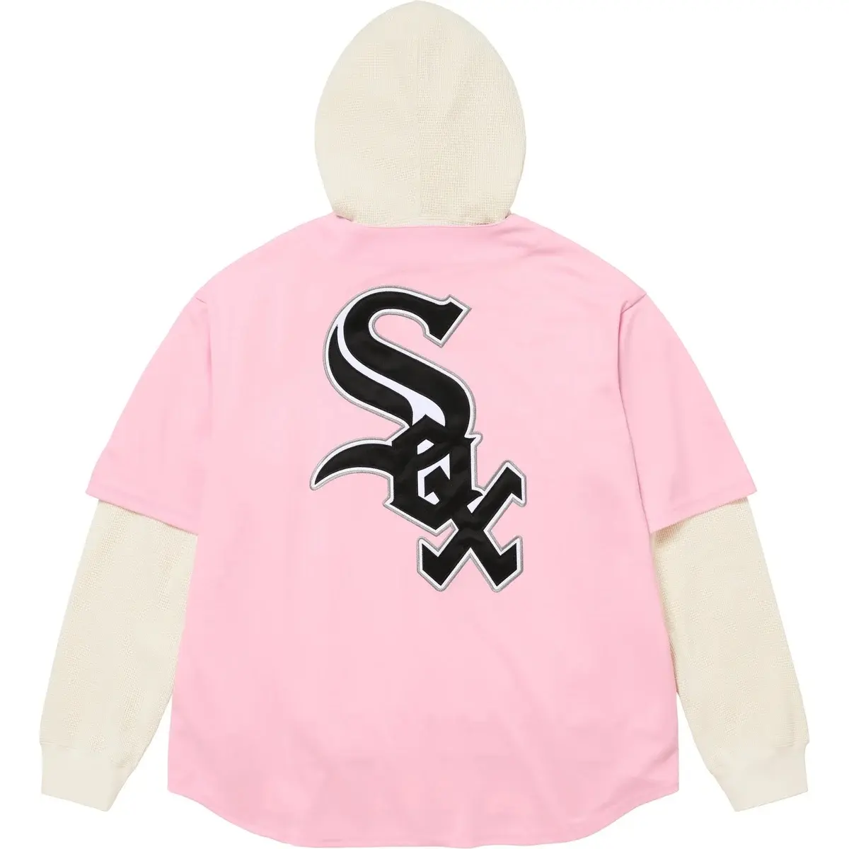 Supreme Бейсбольная куртка Chicago White Sox FW25 WEEK17 с капюшоном, унисекс — фото 4