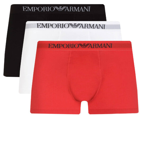 

Комплект боксеров Emporio Armani, красный / черный / белый