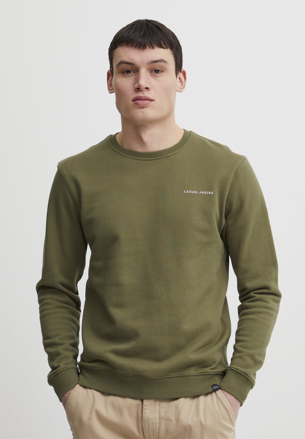 

Толстовка Severin Crew Neck Casual Friday, цвет burnt olive