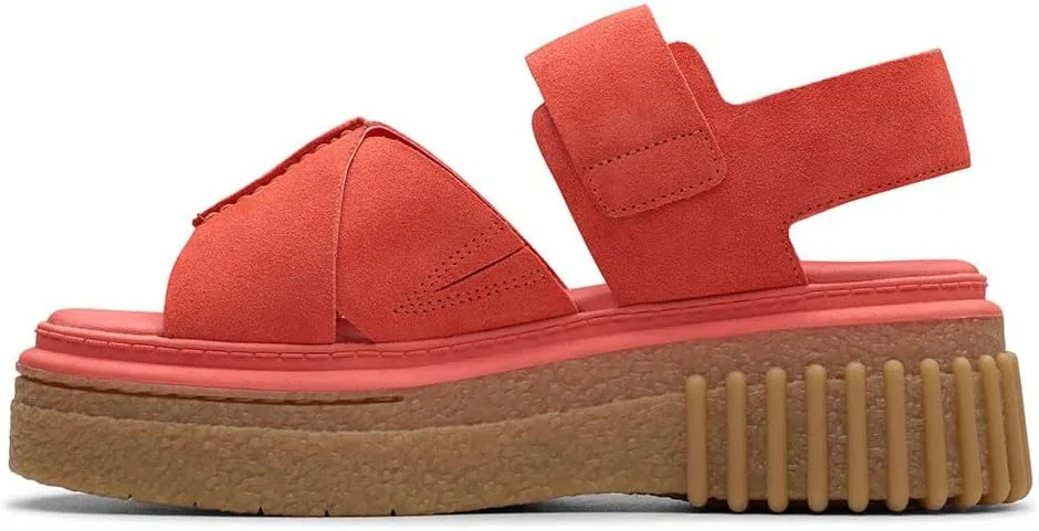 Женские сандалии Clarks Evamar Wish, Coral Suede — фото 3