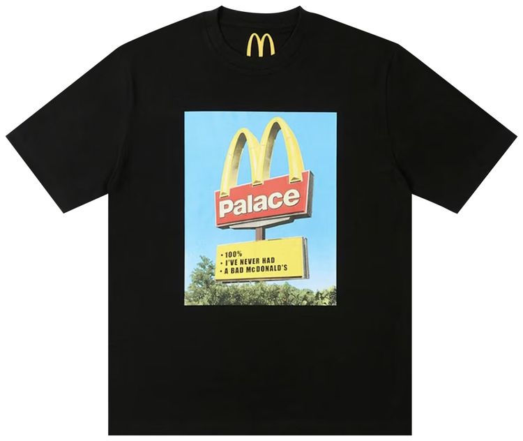 

Футболка Palace x McDonald's Sign T-Shirt 'Black', черный