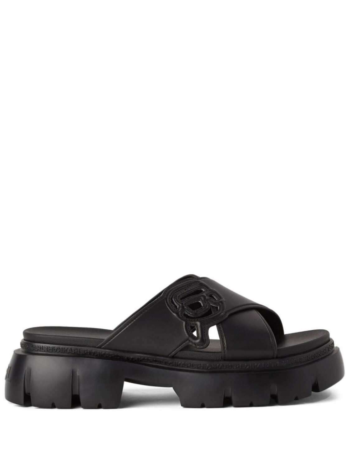 

Karl Lagerfeld мюли Ikonik NFT Krosstrap, черный