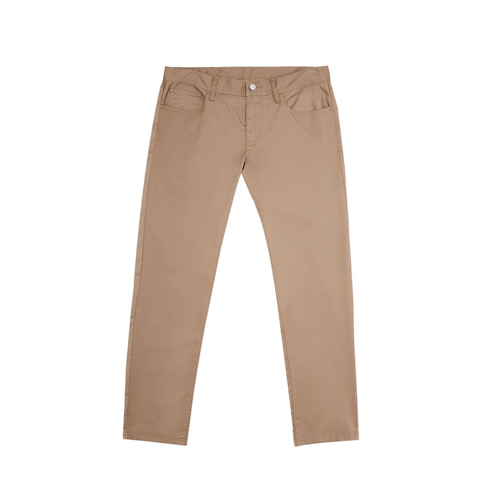 

Незаменимые коричневые хлопковые брюки для любого гардероба Armani Exchange