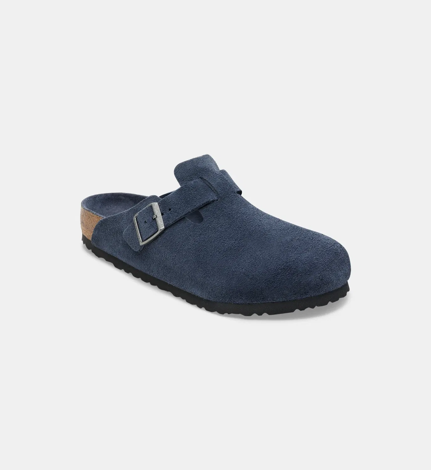 Бостонские сабо из кожи BIRKENSTOCK, синий — фото 2