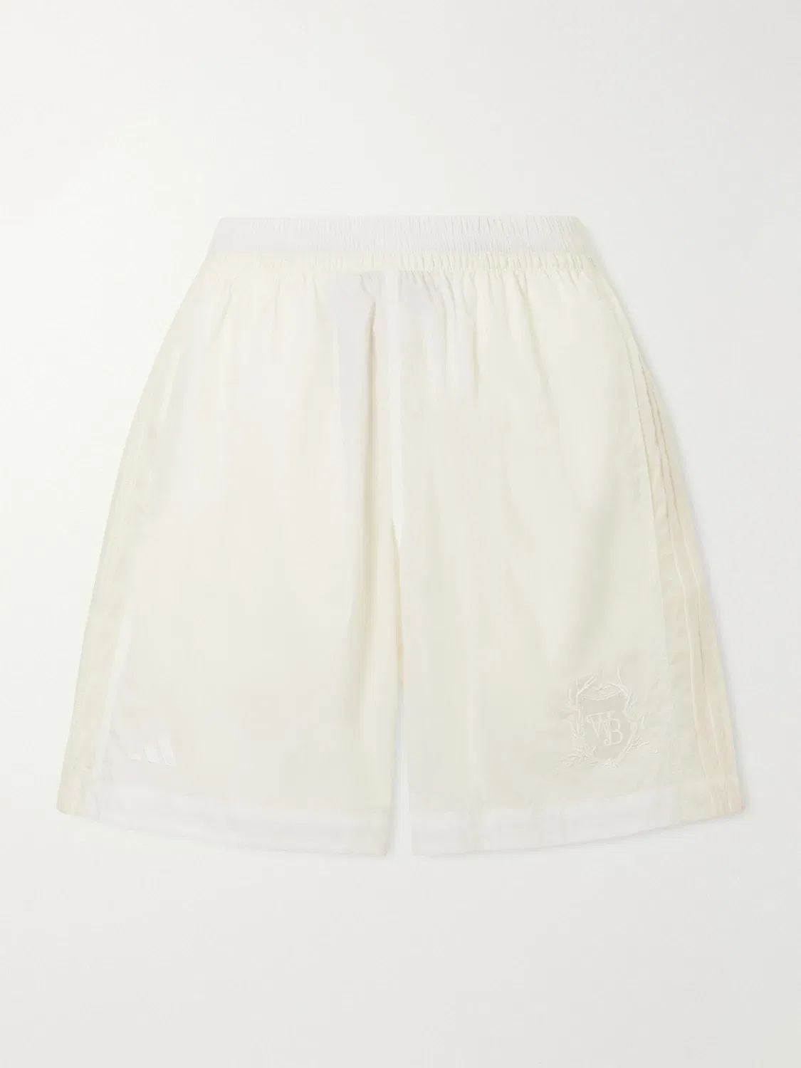Шорты из перфорированной ткани с вышивкой adidas Originals x Wales Bonner, белый