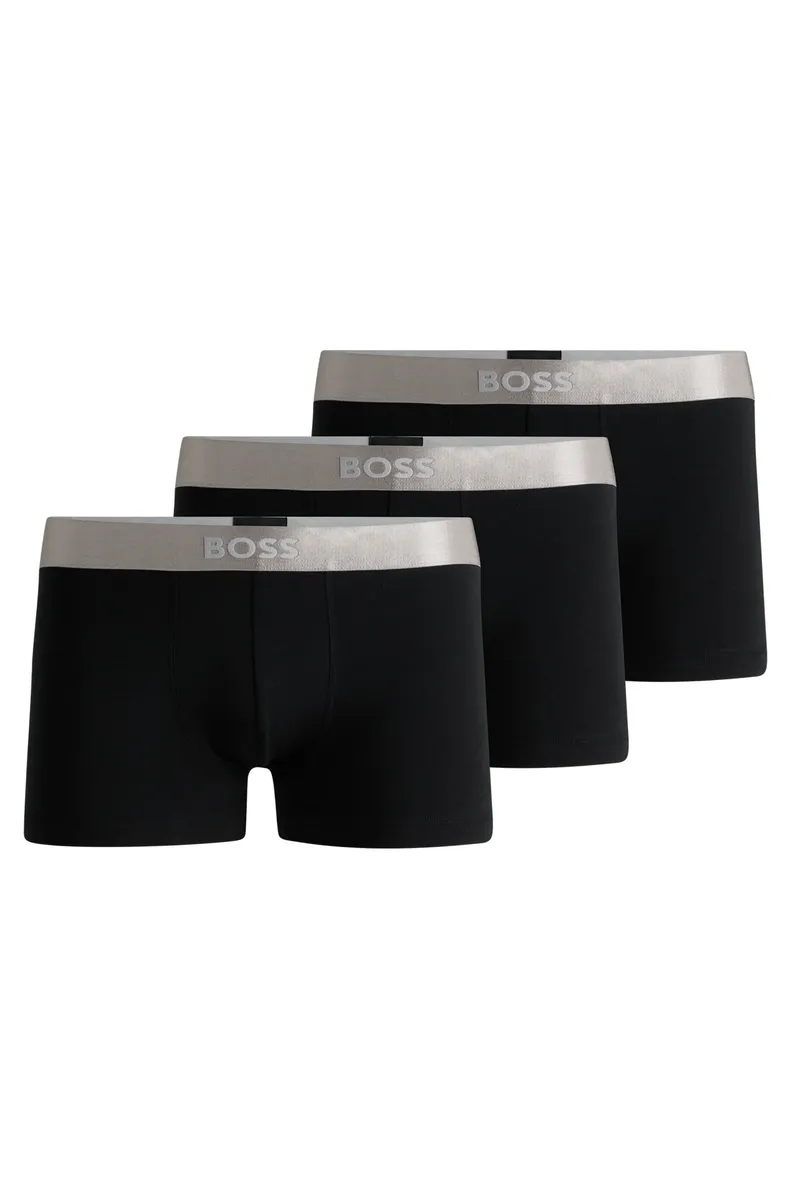 

BOSS Трусы "Trunk 3P Metallic" (3 шт. в упаковке), с эластичным поясом, черный