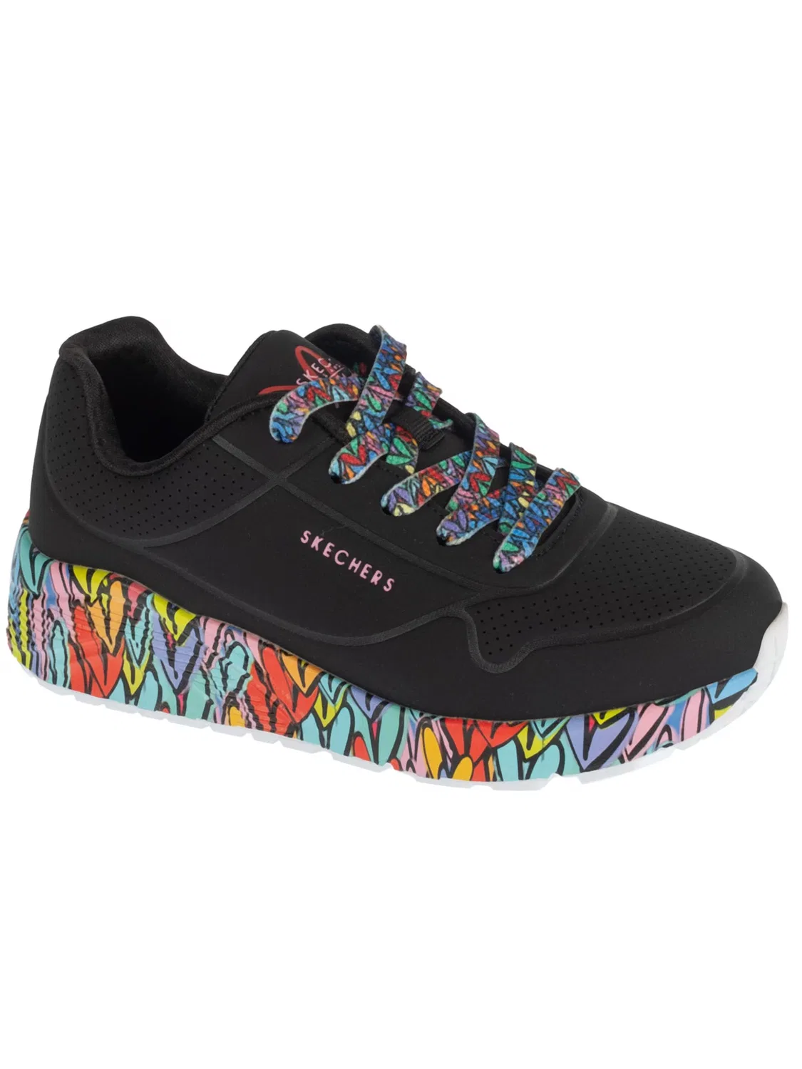 Кроссовки SKECHERS Skechers Uno Lite - Subtle Love черного цвета