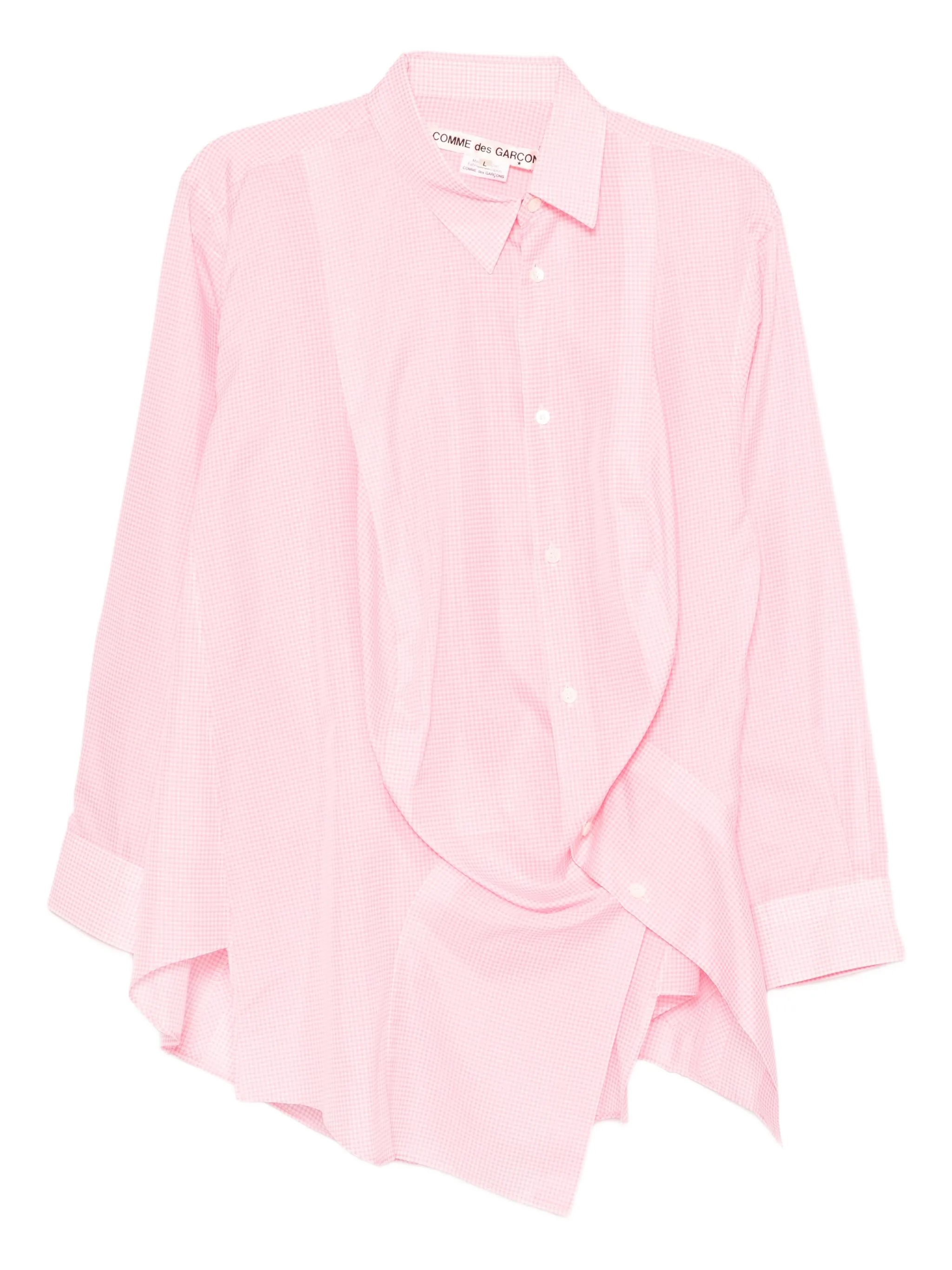 

Клетчатая рубашка Comme Des Garçons, розовый