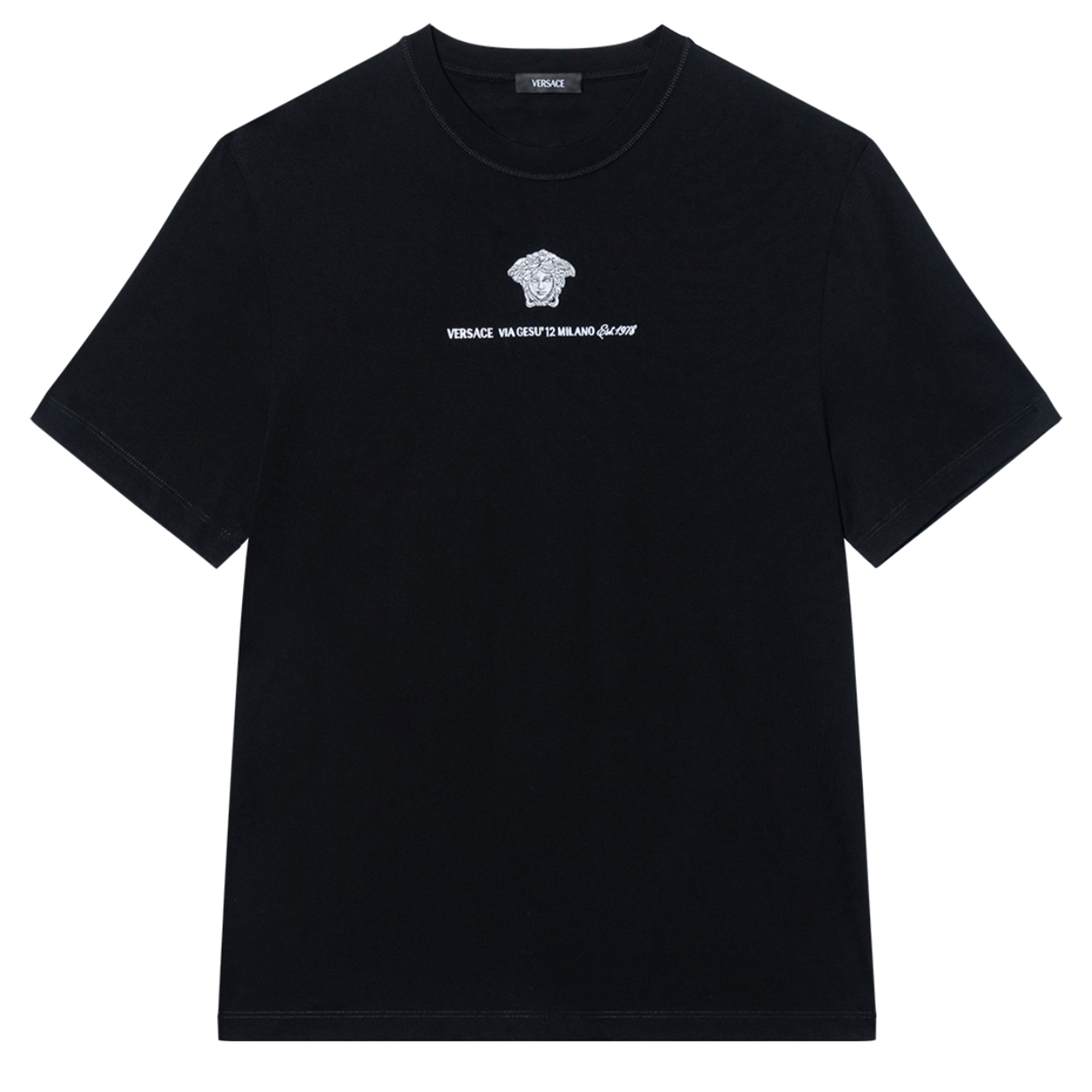 

Футболка Medusa Milano с вышивкой VERSACE, черный