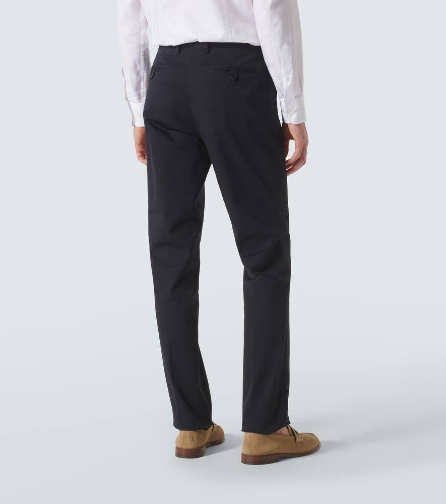 Хлопковые джинсы жаккард с цветочным принтом Etro, Dark Blue — фото 4