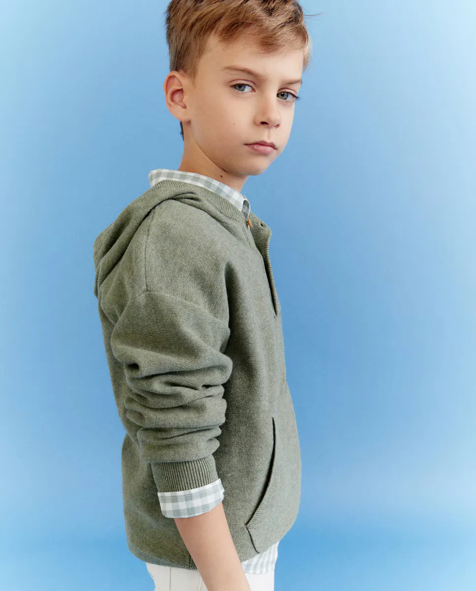 

Свитер с капюшоном для мальчика Kids El Corte Inglés, зеленый