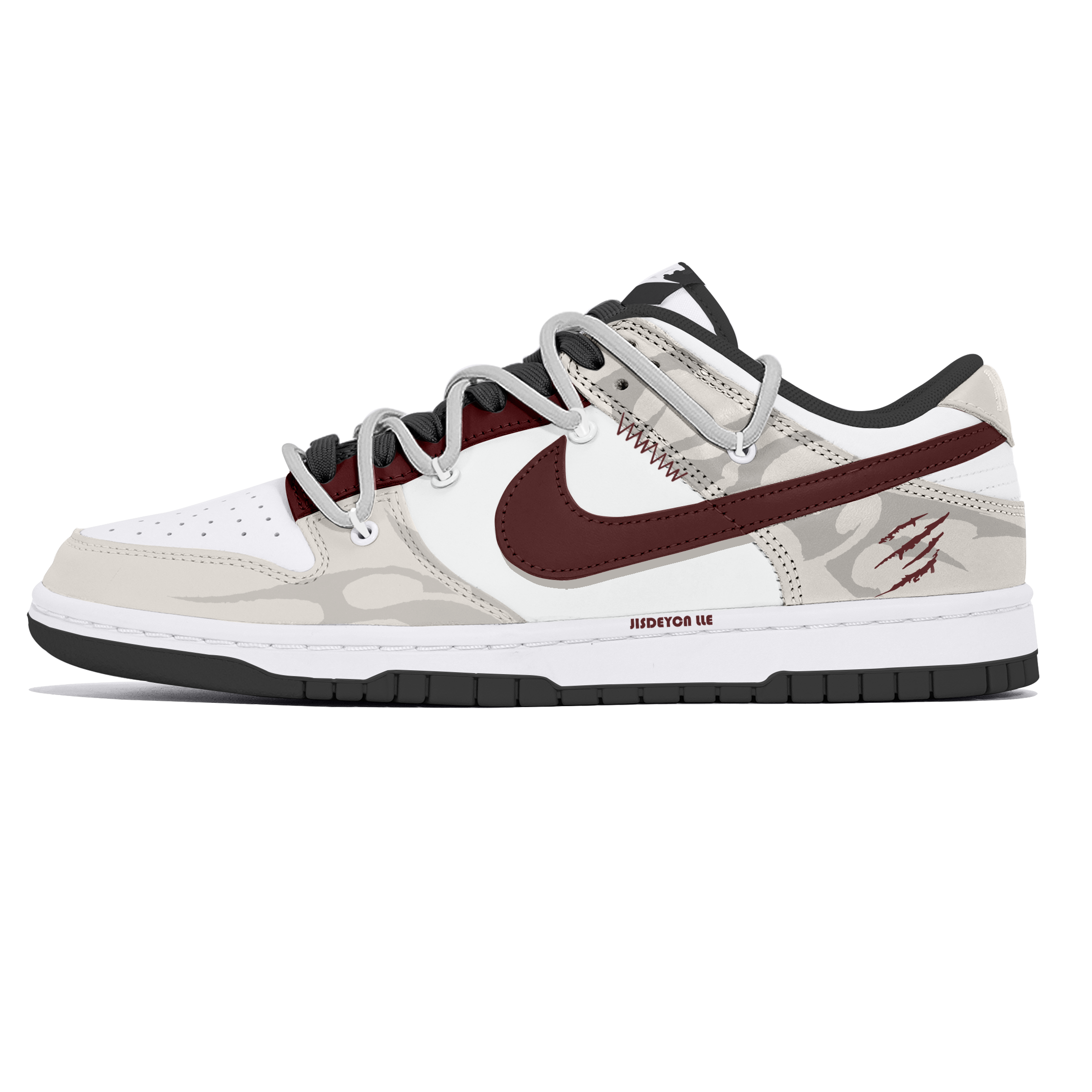 

Nike Кроссовки для скейтбординга Dunk, износостойкие, белые, мужские