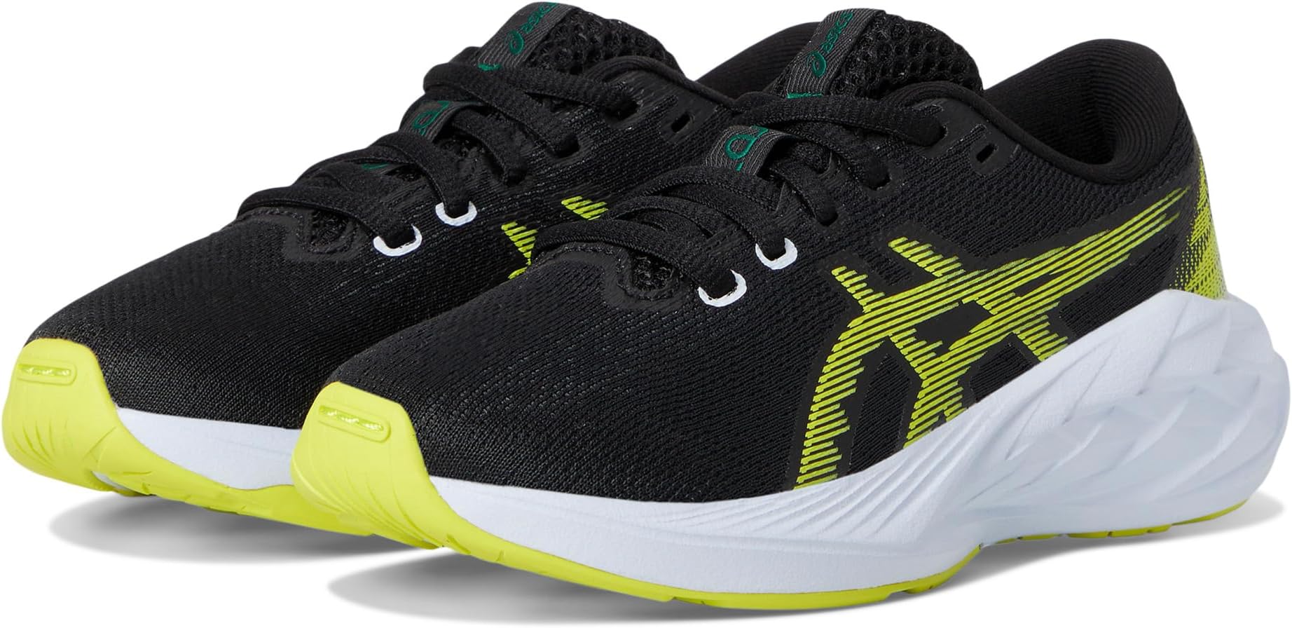 

Кроссовки ASICS Kids Novablast 5 Grade School, цвет Black/Citron